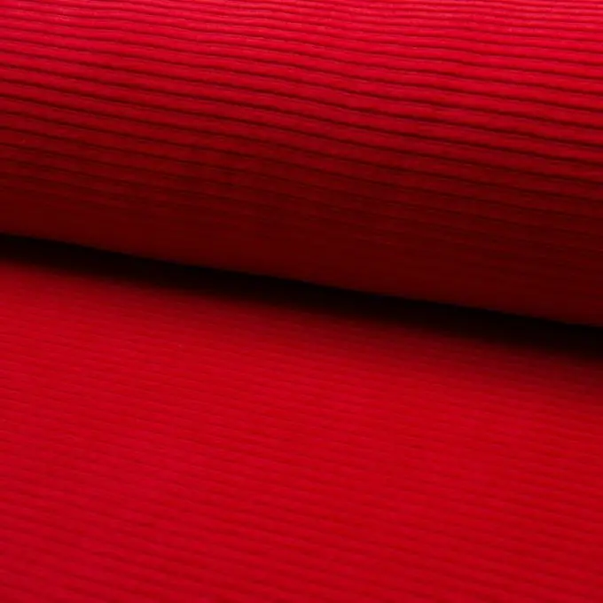 Jersey gerippt uni rot Top-Angebot