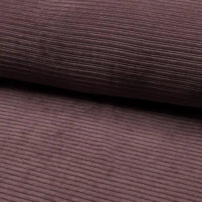 Hochwertig Jersey gerippt uni malve