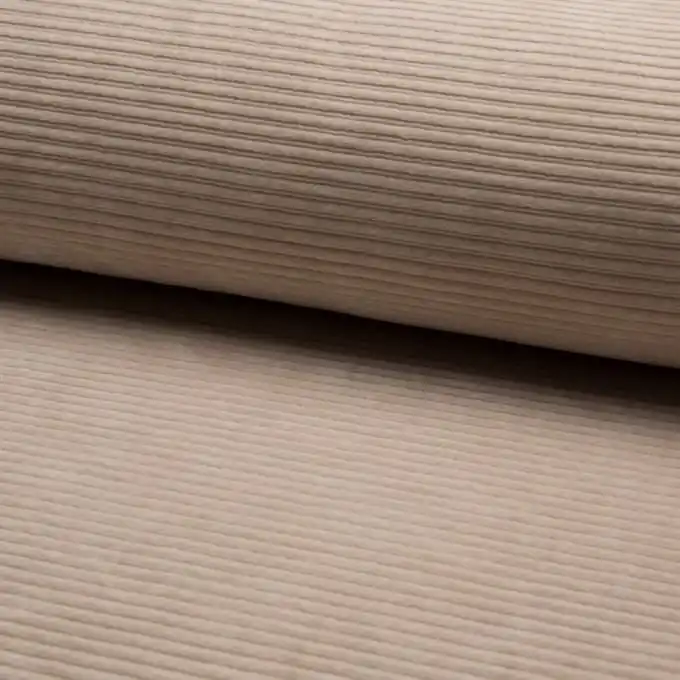 Solange Der Vorrat Reicht Jersey gerippt uni sand