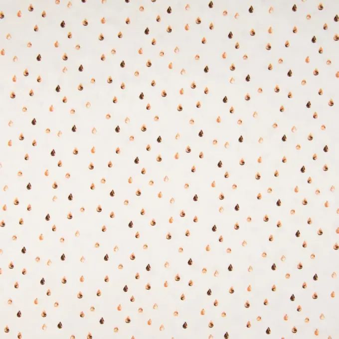 Jersey Bio Baumwolle Regentropfen Braun Neu