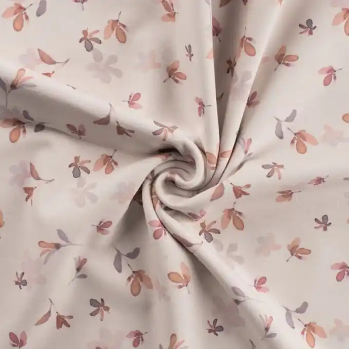 Preisreduziert Bio-Baumwolljersey mit hübschem Natur-Print: Nachtwäsche, T-Shirts, Sportswear.