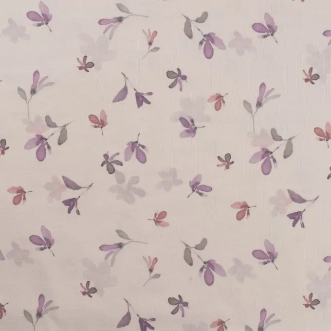 Bio-Baumwolljersey Digitaldruck Blätter Limited Edition