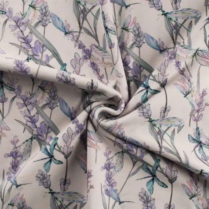 Jersey Bio Baumwolle Libelle Malve Direktkauf