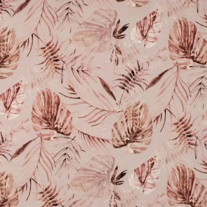 Finale Aktion Bio-Baumwoll-French-Terry für Sportswear: Naturprint, Terra-Farbe