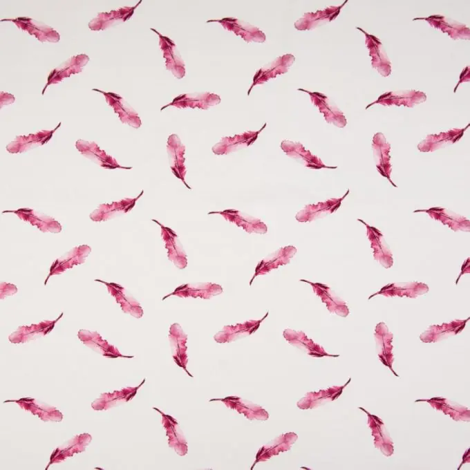 Bio Jersey Digitaldruck Federn Pink Expressversand