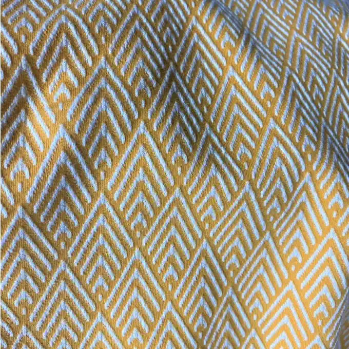 Bio-Jacquard Strickstoff mit geometrischem Muster – Albstoffe Online Kaufen