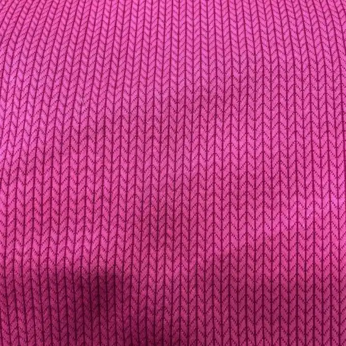 Bio-Baumwollgewebe von Albstoffe: Geometrisches Muster in Fuchsia Limited Edition