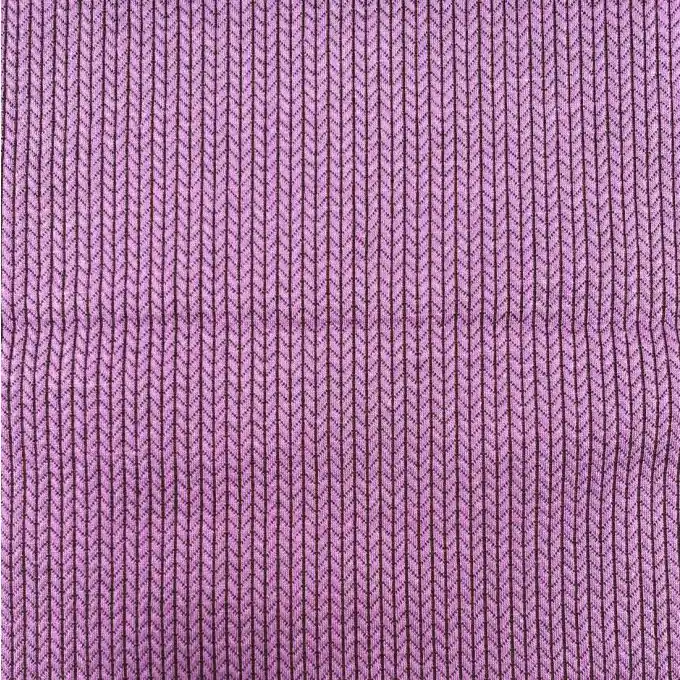 Albstoffe Bio-Baumwolljacquard mit geometrischem Muster in Dunkelviolett Original