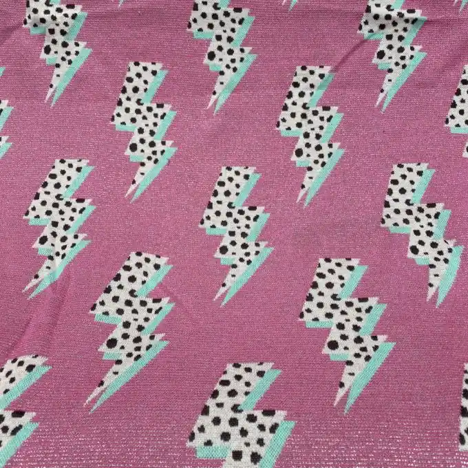 Bio-Baumwollstrickstoff mit Blitzmuster Top-Preis