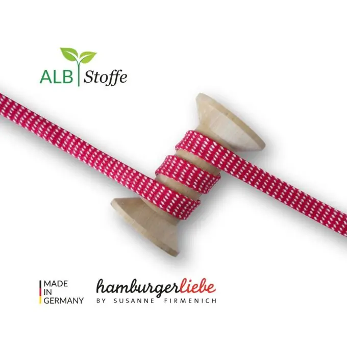 Gratis Versand Bio-Baumwollband mit originellen Mustern in Rot