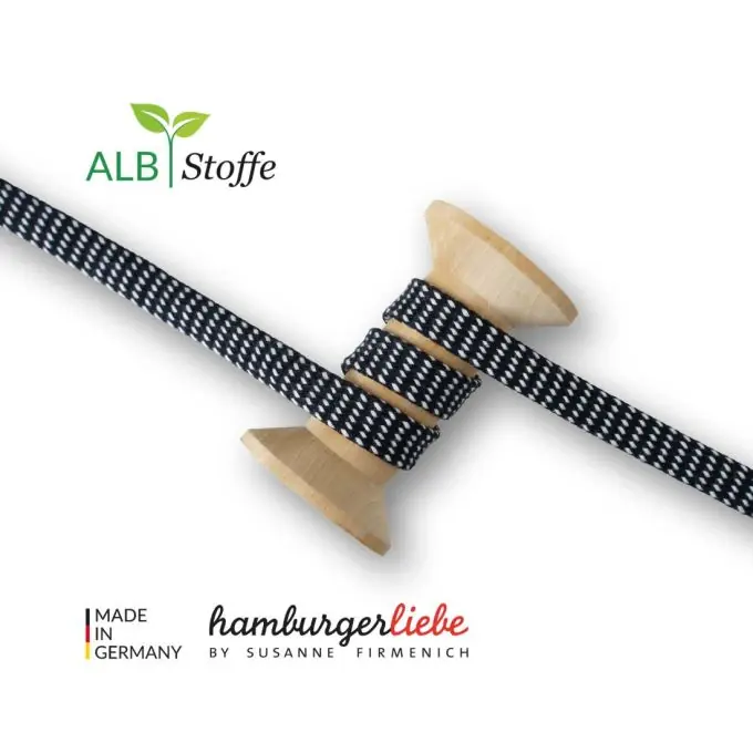 Exklusiv Bio-Baumwollband mit bunten Mustern von Albstoffe