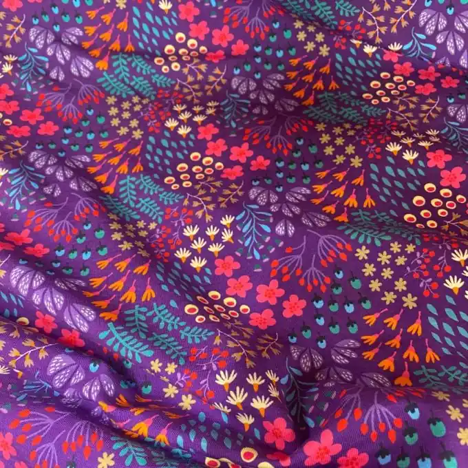 Weltweiter Versand Albstoffe Jersey mit Blumenmuster für Nachtwäsche und Sportswear