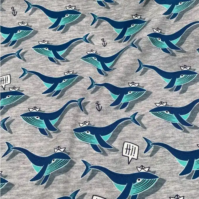 Beliebt Albstoffe Jersey mit Meeresprint für Sport und Nacht