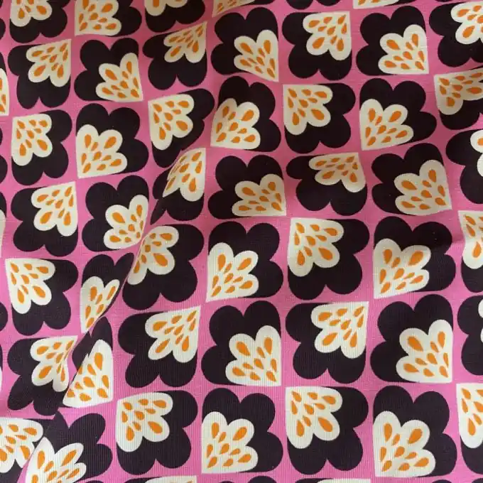 Albstoffe Jersey mit Blumenprint für Nachtwäsche und Sportswear Exklusiv