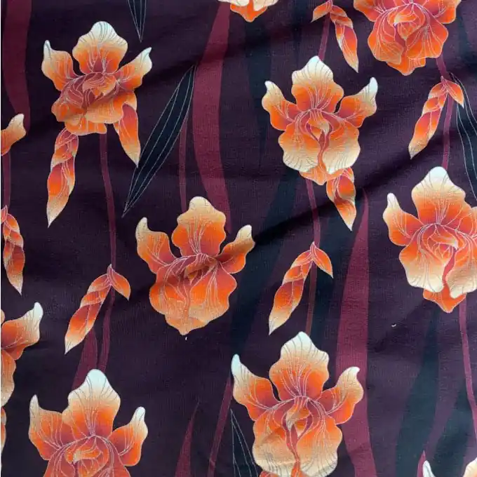 French Terry bio schwarz iris rosa Albstoffe Top-Angebot