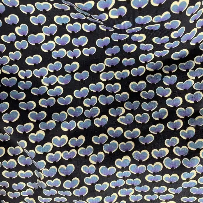 Neuheit French Terry Bio Blütenblätter blau Albstoffe