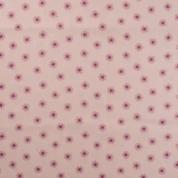 Popeline Baumwolle Sonnen Puderrosa Handgefertigt