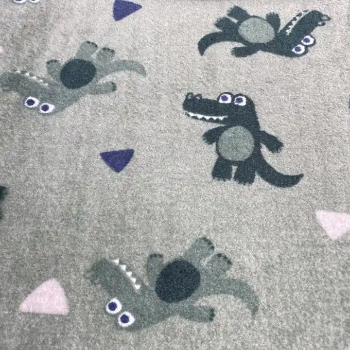 Alpenfleece doppelseitig kroko mint Ausverkauf