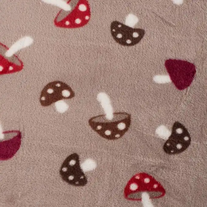 Angebot Alpenfleece Pilze braun