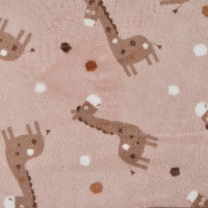 Top-Qualität Alpenfleece Giraffe puderrosa