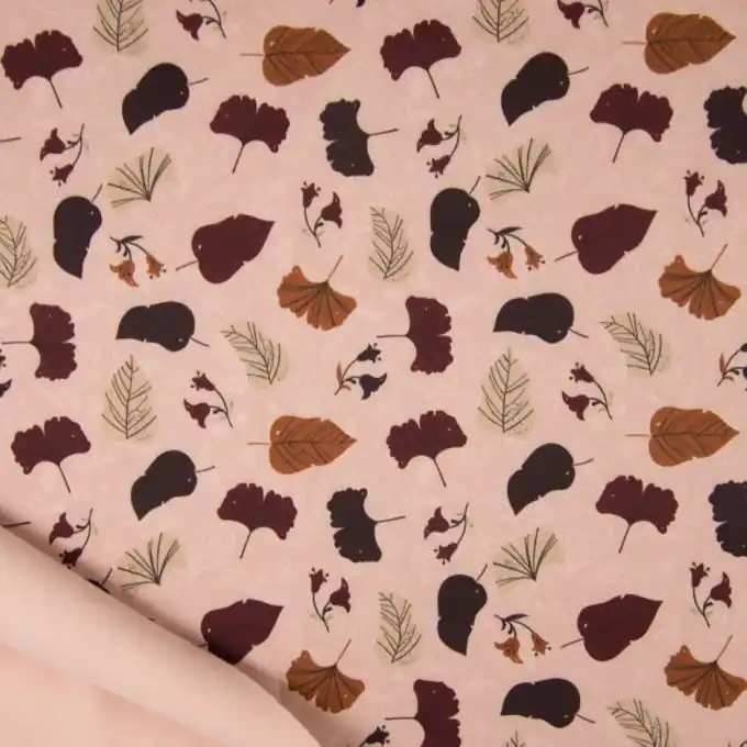 Original Softshell Blätterprint Rosa