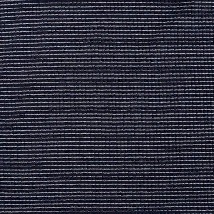 Jersey gerippt Marineblau Streifen Weiß Solange Der Vorrat Reicht