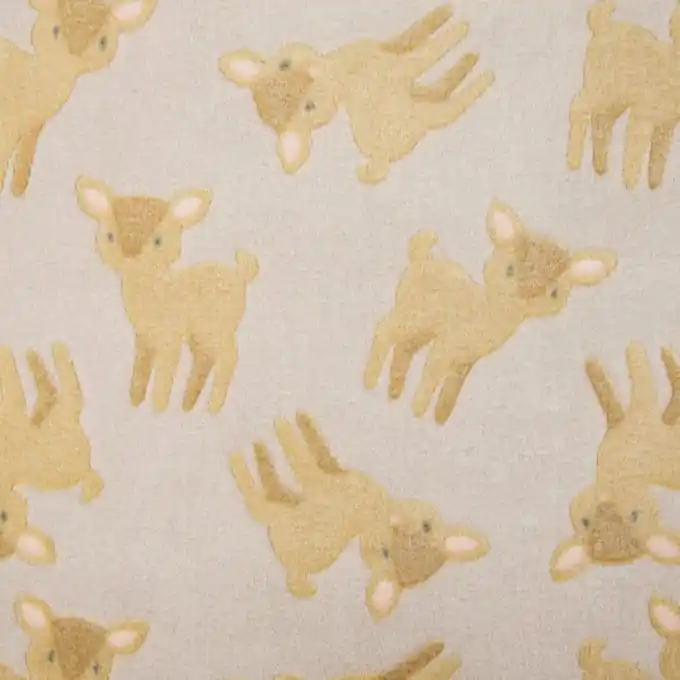 Jetzt Bestellen Kuschelstoff Babyreh Muster Grau 150cm Breite