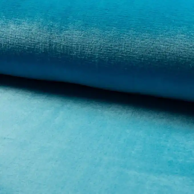 Cozy Uni Kuschelstoff 150 cm Breite – Ozeanblau Finale Aktion