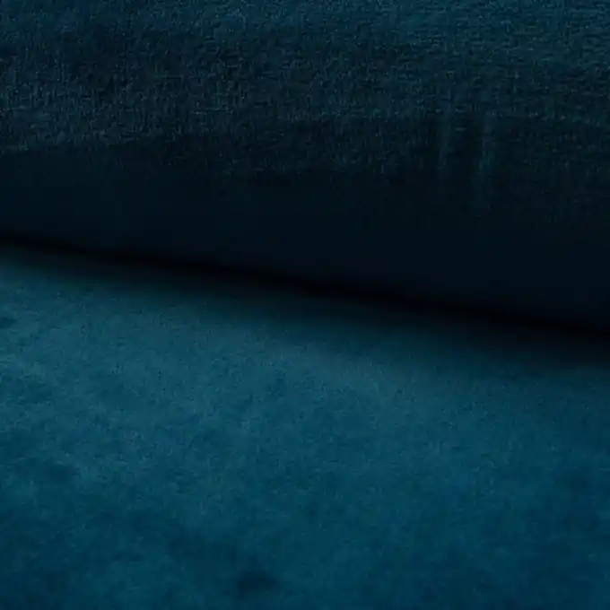 Alpenfleece einfarbig petrolblau Billig