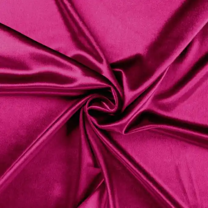 Samtstoff Strick Polyester Pink Zertifiziert