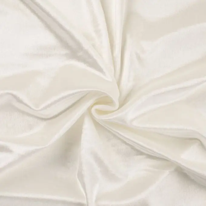 Neuheit Nickistoff Polyester einfarbig ecru