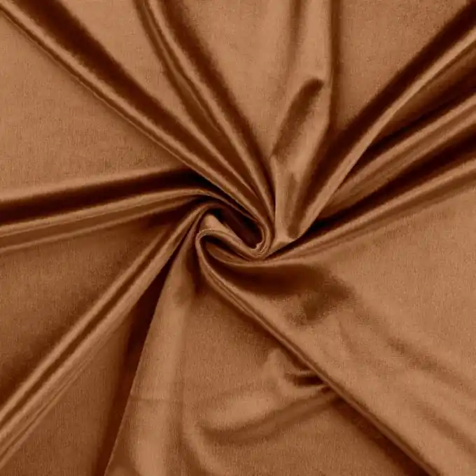 Nickistoff Polyester Dunkelbraun Kostenloser Rückversand