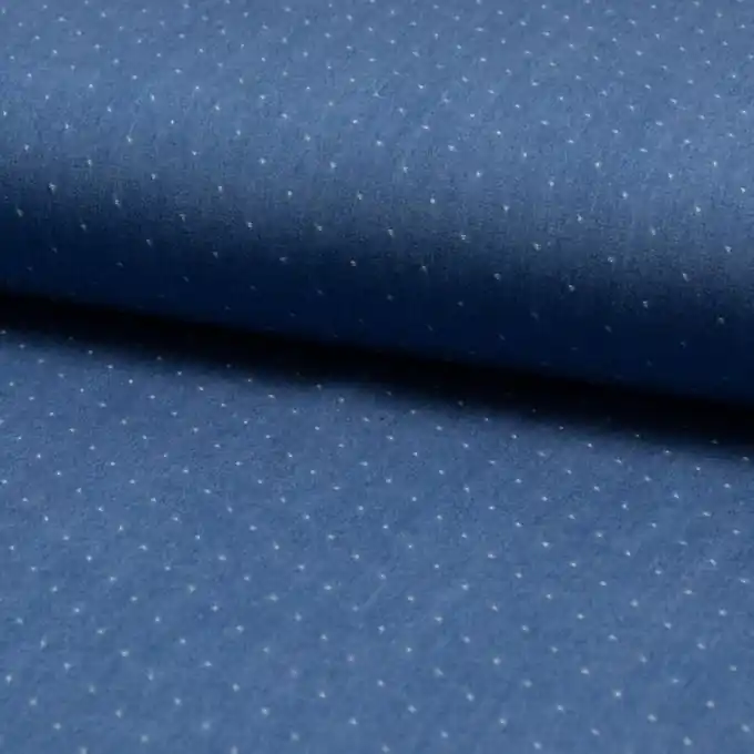 Großhandel Chambray Dobby Mittelblau