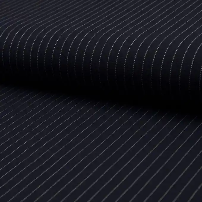 Jersey-Viskosestoff Navy mit weißen Streifen 150cm Breite Preisknaller