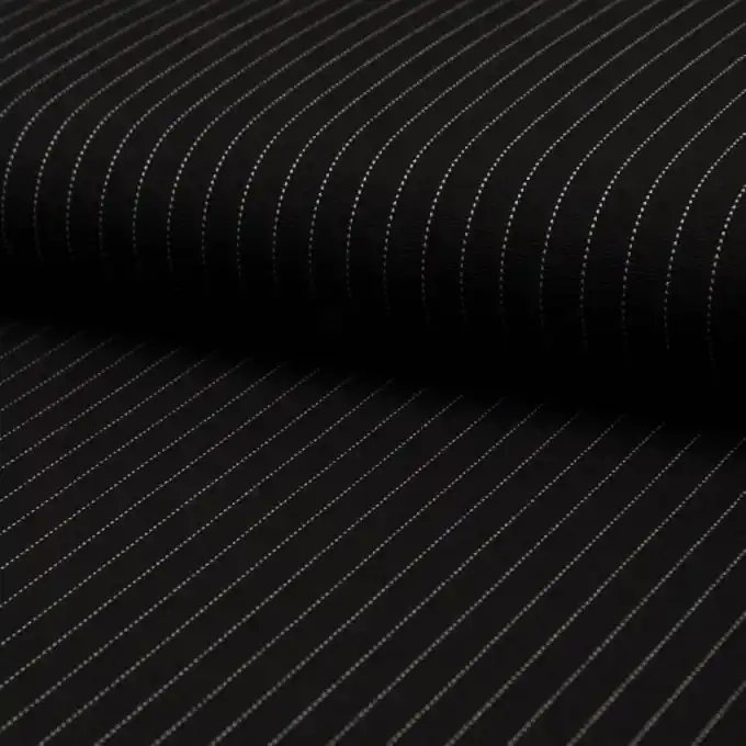 Jersey Viskose Grau Streifen Weiß Echt