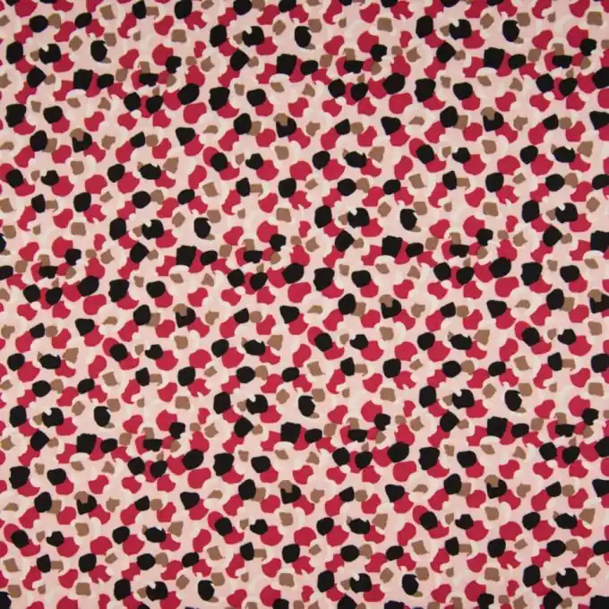 Heißes Angebot Vielseitiger Viskose-Twill mit Polka-Dot-Print für Kleidung