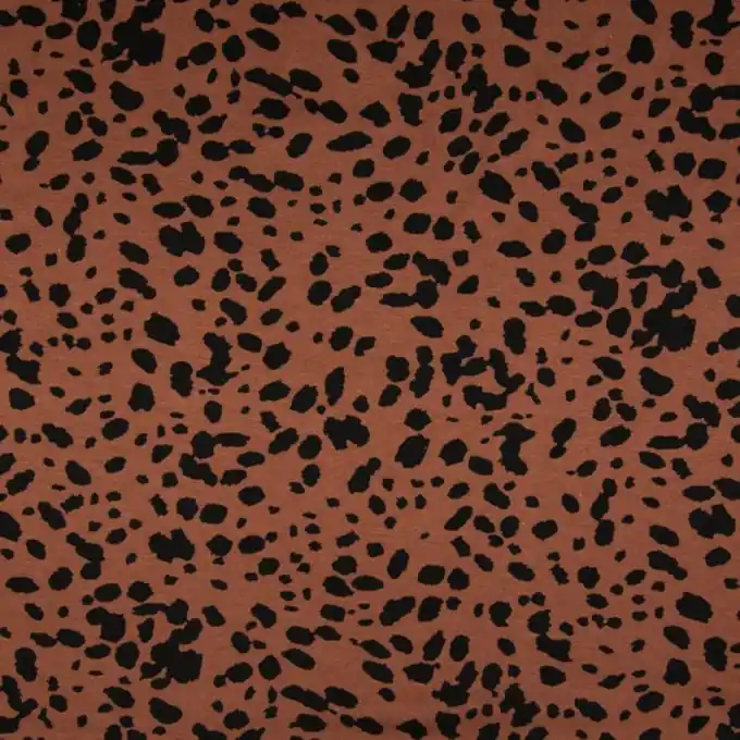 Limited Edition Jersey Viskose Fleckenmotiv Orange