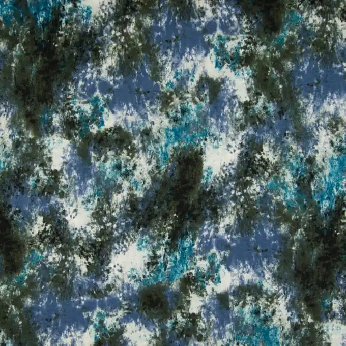 Grün-khaki Fleckenmuster Jersey-Stoff für T-Shirts, Kleider und mehr Mega-Angebot