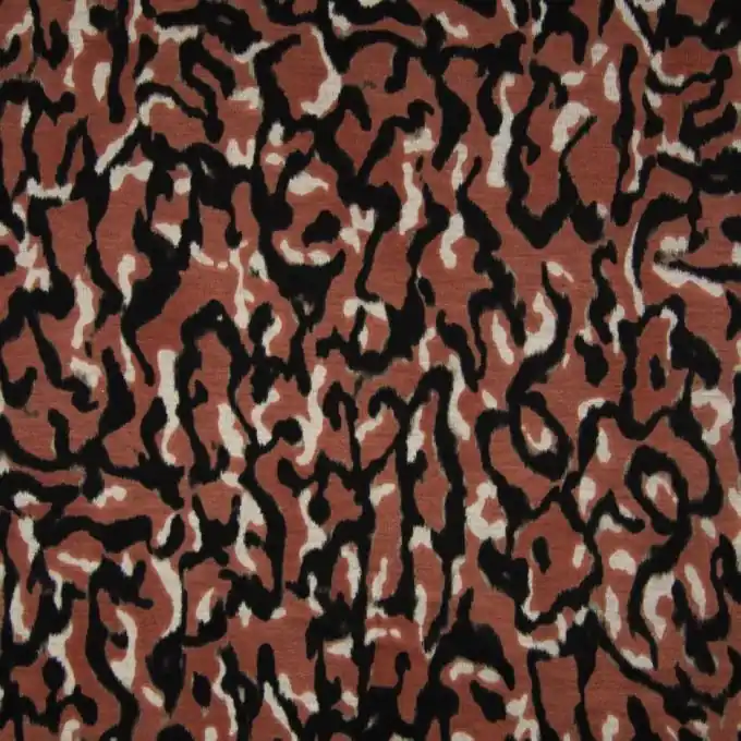 Preisknaller Strickstoff Milano Tarnmuster Braun