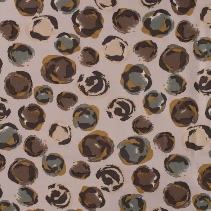 Twill Viskose Fleckenmotiv Sand Super-Preis