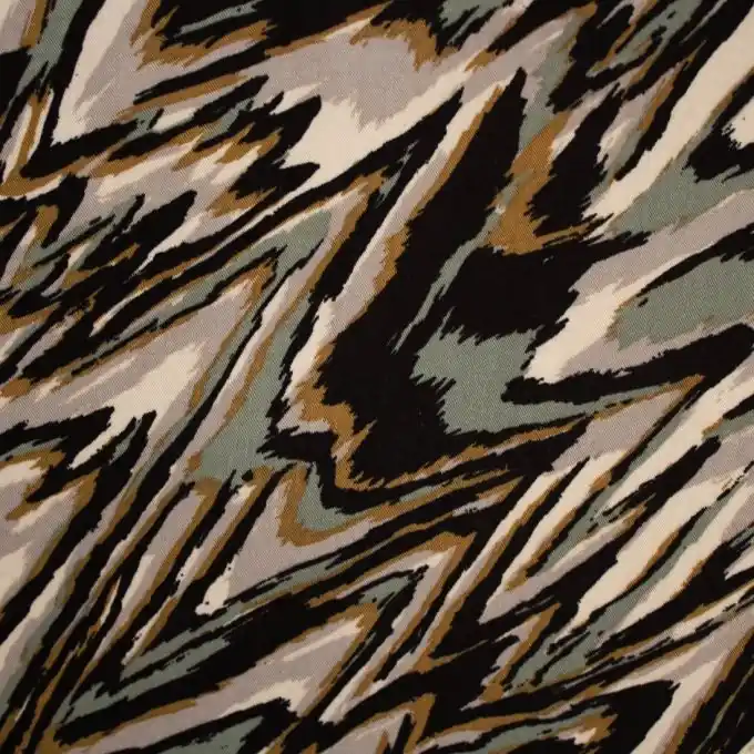 Twill Viskose Wellen Sand/Grau Jetzt Kaufen