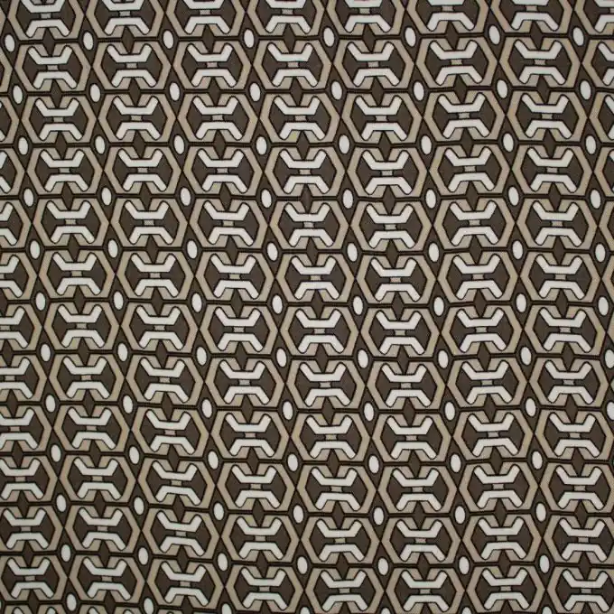 Twill Viskose Sand/Braun Billig