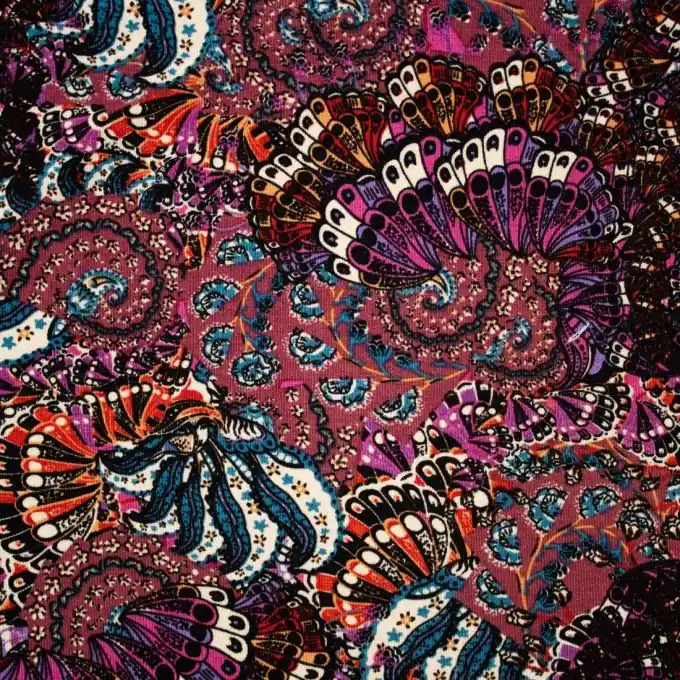 Sonderangebot Jersey Viskose Paisley Pink