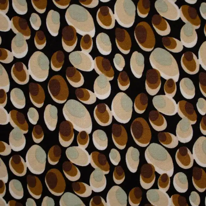 Kostenloser Versand Viskose Stretch Ovale Ecru/Braun