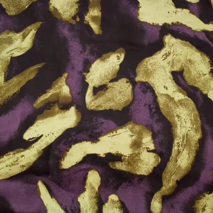 Begrenztes Angebot Satinstoff Polyester Fleckenmotiv Malve