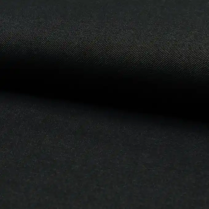 Beliebt Polycoton Jersey Stoff Schwarz Uni 150cm Breite