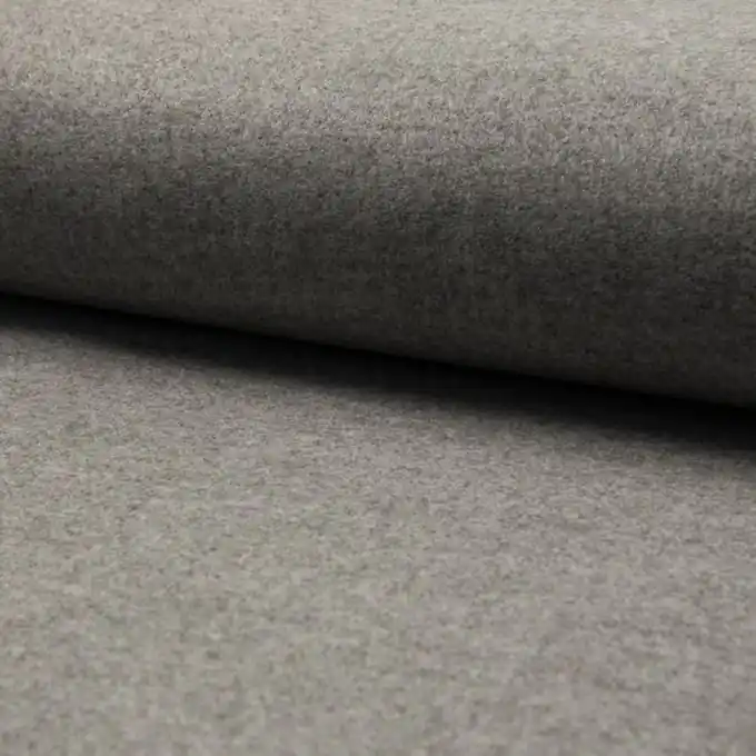 Online Kaufen Grauer Wollstoff Uni Weich 150 cm Breite