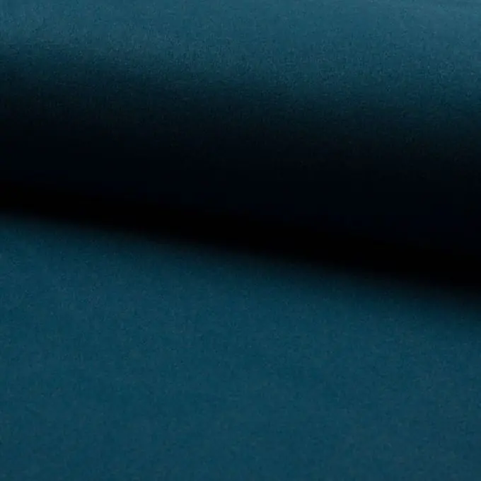 Wollstoff einfarbig petrolblau Beliebt