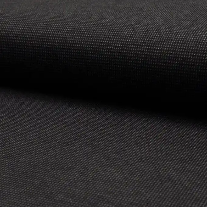 Hochwertig Jacquard Viskose Stretch Punkte Rechtecke Grau/Schwarz