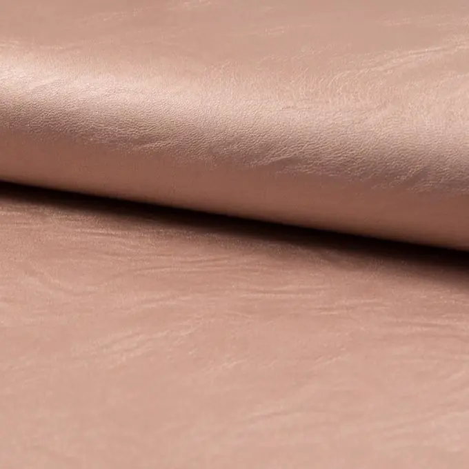 Versand Am Gleichen Tag Stretch-Similileder Altrosa Metallic 137cm Breite